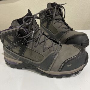 Red Wings Irish Setter Rockford EUC 83232 Grey Composite Safety Toe Womens 8 B